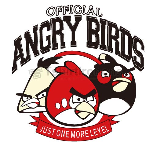 Angry Birds T-shirts Iron On Transfers N2405 - Click Image to Close